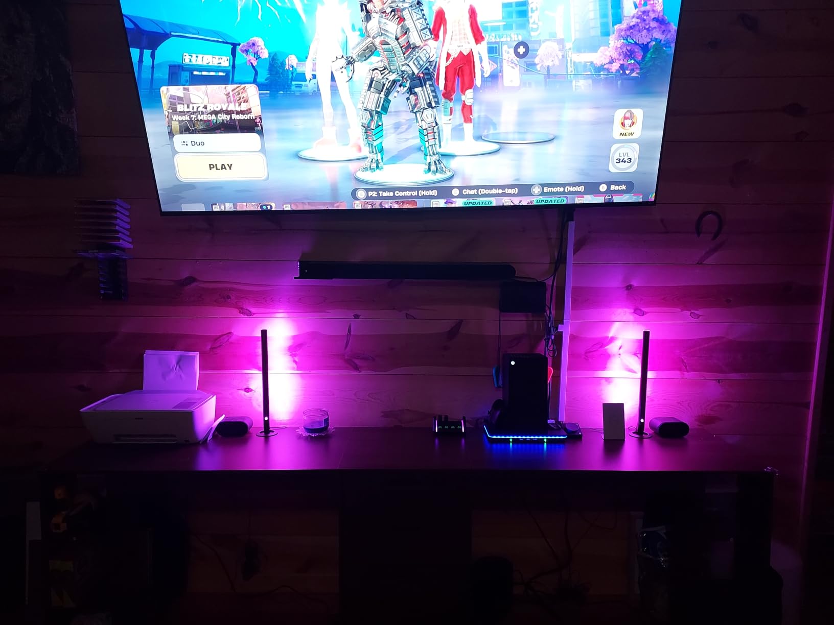 Govee RGBIC Gaming Light Bars H6047 with Smart Controller, Wi-Fi Smart LED Gaming Lights with Music Modes and 60+ Scene Modes Built, Works with Alexa & Google Assistant, Game Room Lights Decor - Customer Photo 3