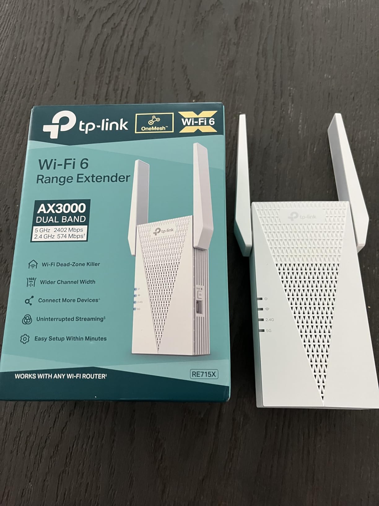 TP-Link AX3000 WiFi 6 Range Extender | PCMag Editor's Choice | Dual-Band Wireless Repeater w/Ethernet Port | Up to 2400 Sq. Ft., 64 Devices | Internet Signal Booster | APP Setup | EasyMesh (RE715X) - Customer Photo 2