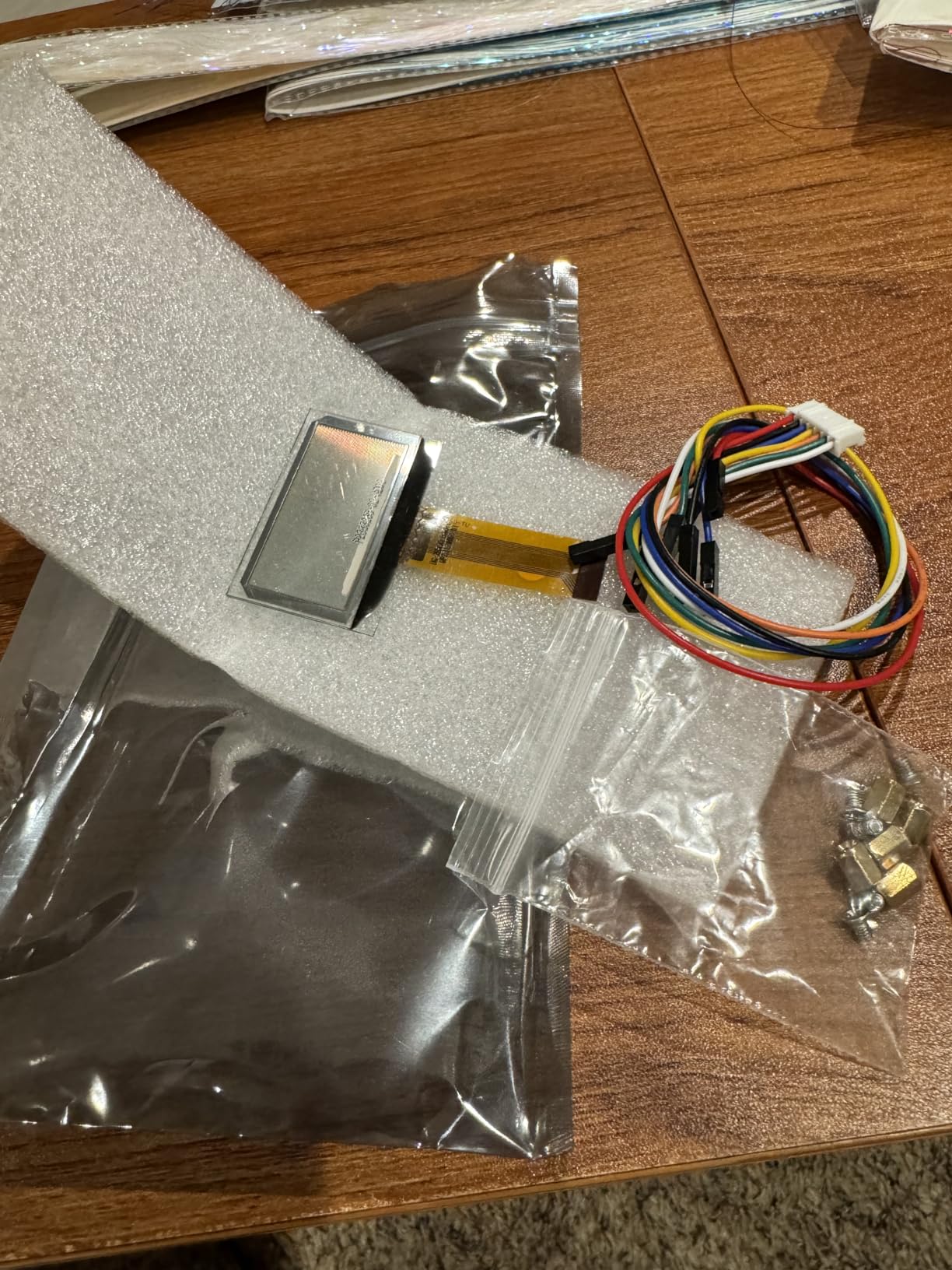 1.51inch Transparent OLED Display Module 128x64 Resolution Light Blue Color Display OLED for Raspberry Pi/Arduino/STM32,Full Viewing Angle,Embedded Independent Driver Chip,SPI/I2C Interfaces customer photo 2