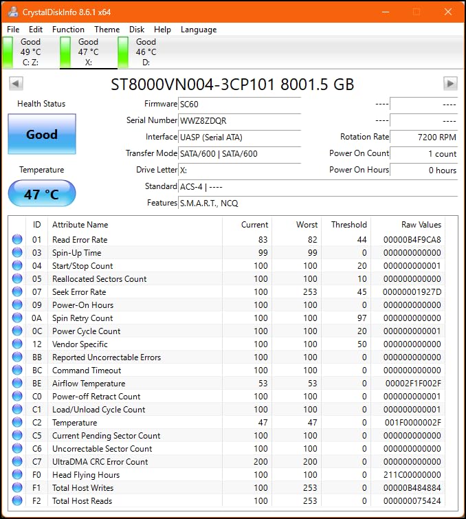 Seagate IronWolf Pro, 8 TB, Enterprise NAS Internal HDD –CMR 3.5 Inch, SATA 6 Gb/s, 7,200 RPM, 256 MB Cache for RAID Network Attached Storage (ST8000NT001) - Customer Photo 2