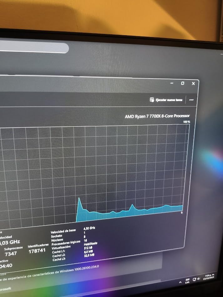 AMD Ryzen 7 7700X 8-Core, 16-Thread Unlocked Desktop Processor - Customer Photo 3