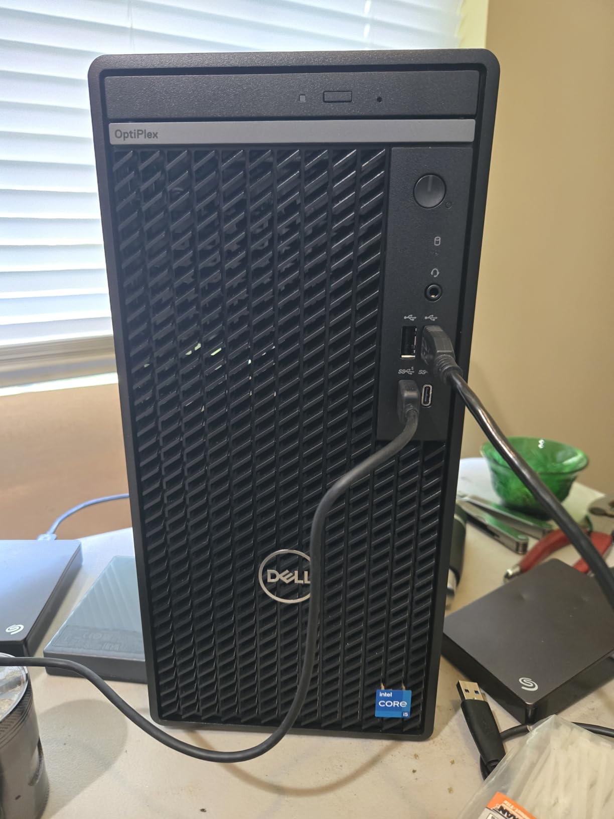 Dell Optiplex 7020 Desktop Computers, 7000 Tower PC, Intel 6-Core i5-12500 (Beat i7-11700), 32GB DDR5 RAM, 1TB PCIe SSD, DVDRW, USB WiFi Adapter, RJ-45, HDMI, DisplayPort, Windows 11 Pro - Customer Photo 1