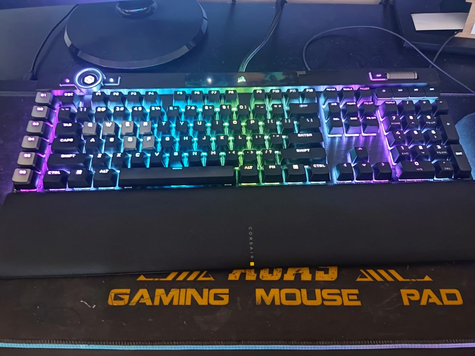 Corsair K100 AIR Wireless RGB Mechanical Gaming Keyboard - Ultra-Thin, Sub-1ms Slipstream, Low-Latency Bluetooth, Cherry MX Ultra Low Profile Keyswitches - NA Layout, QWERTY - Black - Customer Photo 2
