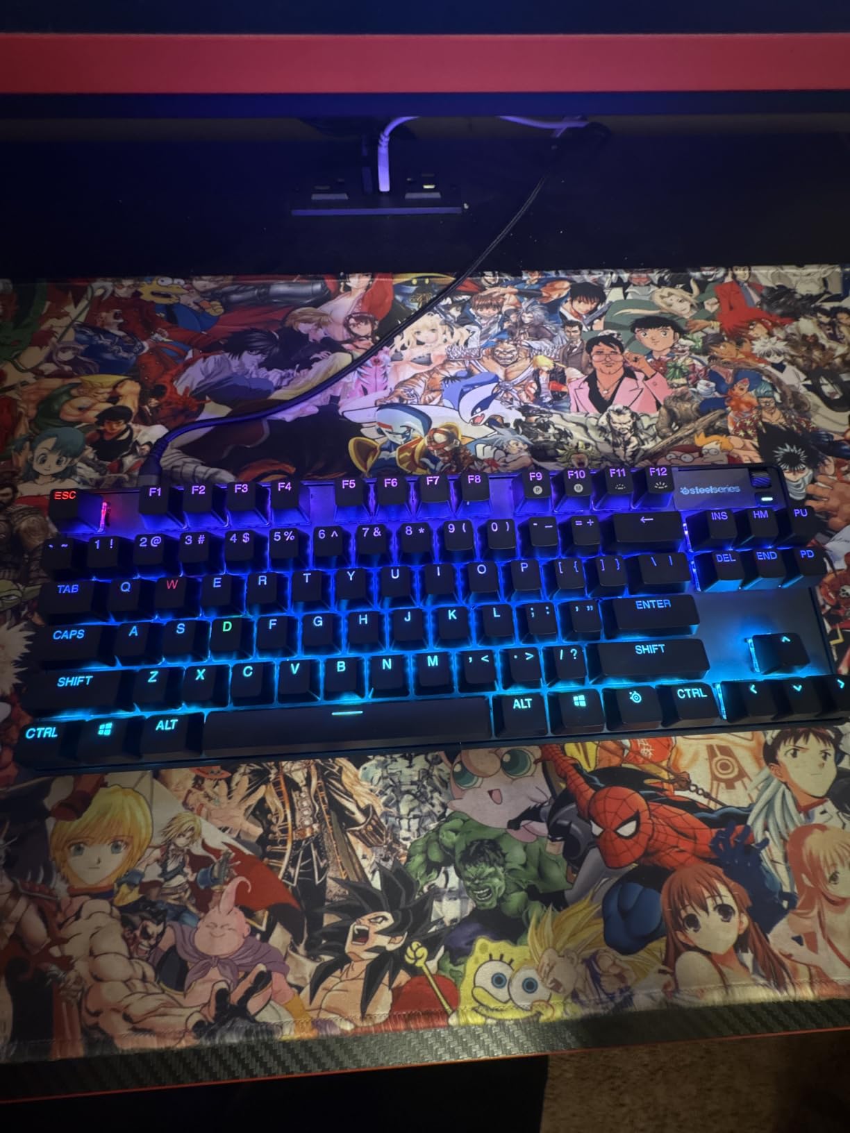 SteelSeries Apex Pro TKL Wireless HyperMagnetic Gaming Keyboard — Esports Tenkeyless — OLED Screen — Adjustable Actuation — PBT Keycaps — Bluetooth — 2.4GHz — USB-C - Customer Photo 1