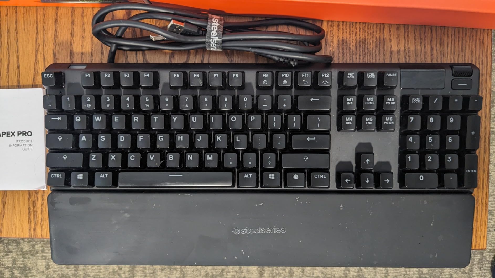 SteelSeries Apex Pro TKL Wireless HyperMagnetic Gaming Keyboard — Esports Tenkeyless — OLED Screen — Adjustable Actuation — PBT Keycaps — Bluetooth — 2.4GHz — USB-C - Customer Photo 2