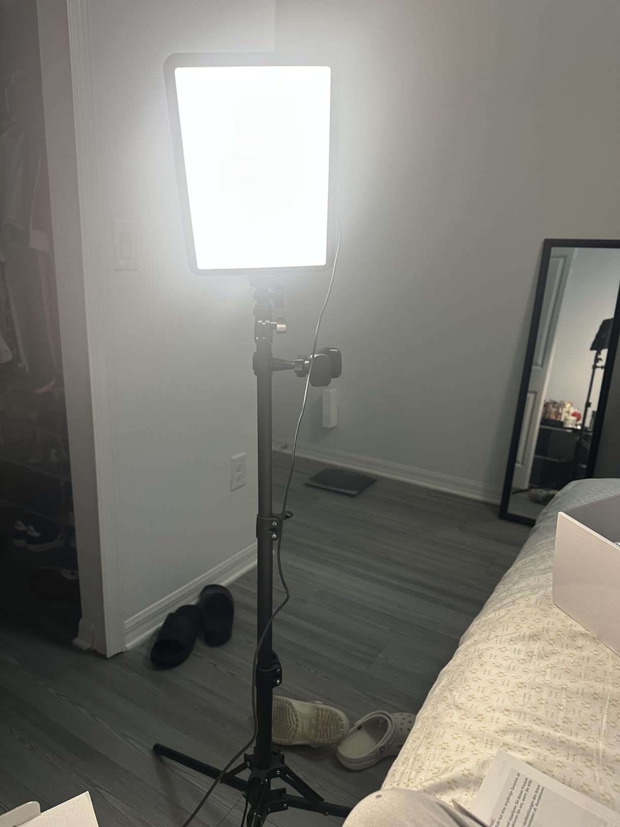 2-Pack LED Video Light Kit, NiceVeedi Studio Light, 2800-6500K Dimmable Photography Lighting Kit with Tripod Stand&Phone Holder, 73