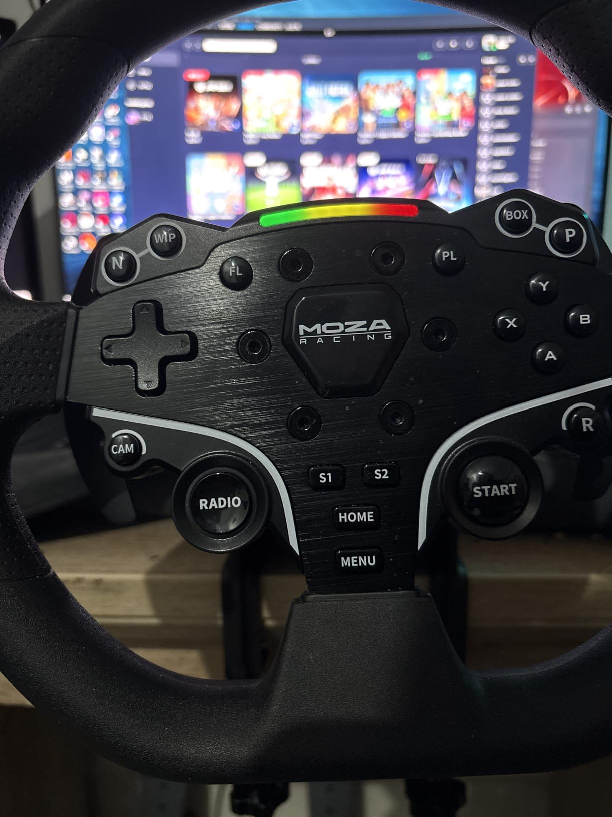 MOZA R3 Racing Wheel and Pedals Bundle for PC, 3.9Nm Direct Drive WheelBase,11-inch ES Lite Steering Wheel,Pedals and Desk Clamp High-Performance Game Racing Simulator for PC User - Customer Photo 3