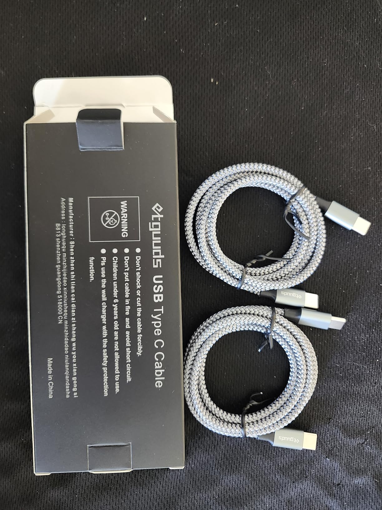 etguuds USB C to USB C Cable 2ft, 2-Pack 60W USBC to USBC Cord, Type C to C Charger Cable Fast Charging for iPhone 17 16 15 Pro Max Plus Air, Samsung Galaxy S25 S24 S23, for MacBook/iPad, Pixel Customer Review etguuds USB C to USB C Cable 2ft, 2-Pack 60W USBC to USBC Cord, Type C to C Charger Cable Fast Charging for iPhone 17 16 15 Pro Max Plus Air, Samsung Galaxy S25 S24 S23, for MacBook/iPad, Pixel - Customer Photo 3