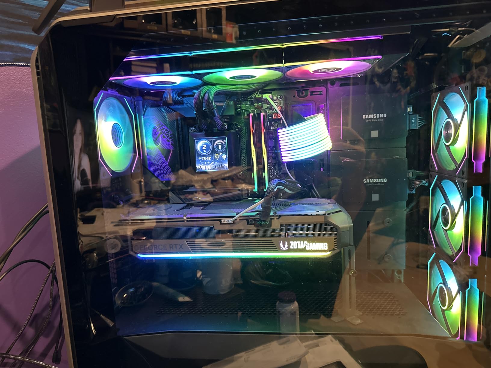 G.SKILL Trident Z5 Neo RGB Series DDR5 RAM (AMD Expo) 64GB (2x32GB) 6000MT/s CL30-40-40-96 1.40V Desktop Computer Memory U-DIMM - Matte Black (F5-6000J3040G32GX2-TZ5NR) - Customer Photo 2