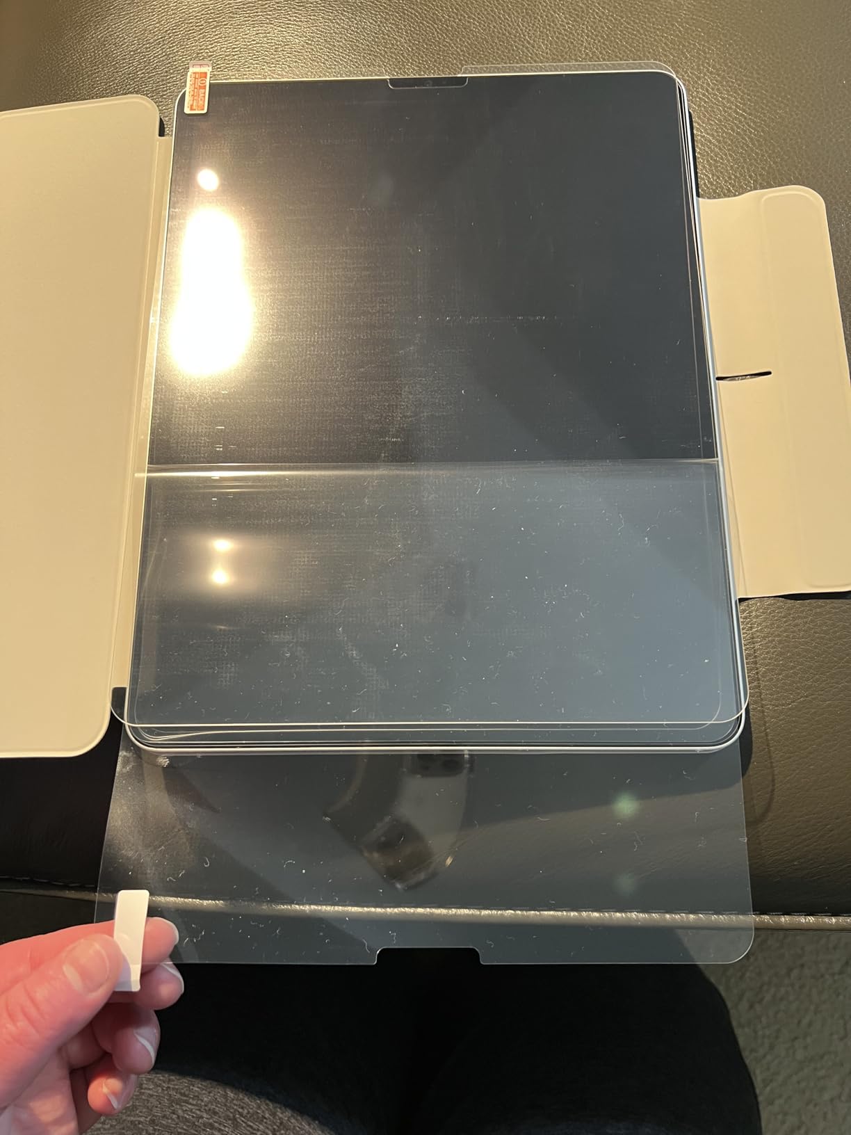 Ailun Screen Protector for iPad 11th A16 2025 [11 Inch] / 10th Generation 2022 [10.9 Inch], Tempered Glass [Face ID & Apple Pencil Compatible] Ultra Sensitive Case Friendly [2 Pack] - Customer Photo 2