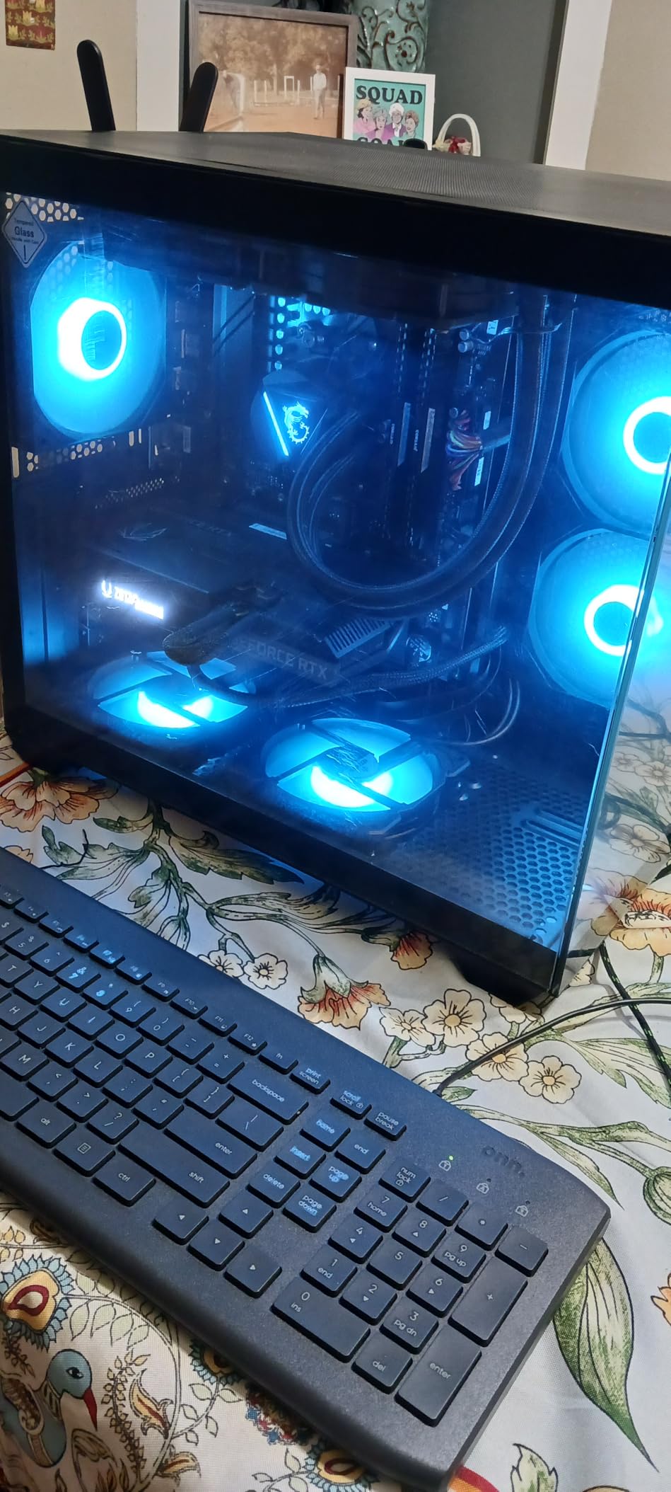 RGB Fans 5 Pack, 4-Pin PWM & 3-Pin Addressable RGB, 120mm Air Series Fans (Included ARGB Controller Hub & Remote) - Customer Photo 4