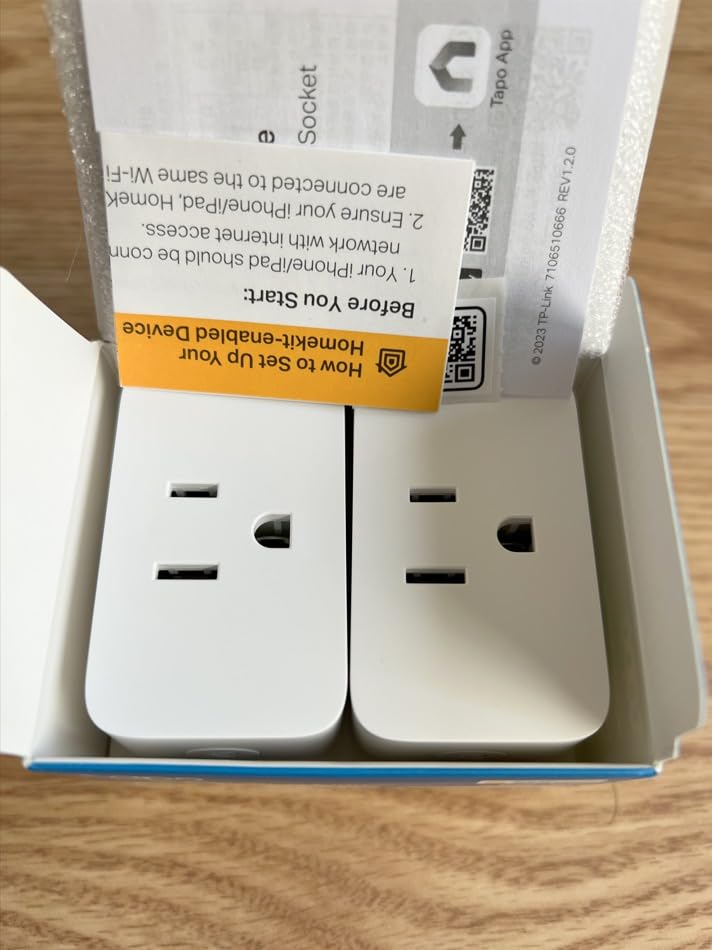 TP-Link Tapo Matter Compatible Smart Plug Mini, Compact Design, 15A/1800W Max, Super Easy Setup, Works with Apple Home, Alexa & Google Home, UL Certified, 2.4G Wi-Fi Only, White, Tapo P125M - Customer Photo 3