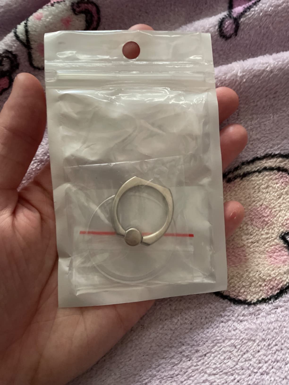 Transparent Phone Ring Holder Stand 2 Pcs, 360° Rotation Cell Phone Ring Holder Mobile Finger Kickstand Hand Phone Grip for iPhone, Clear Phone Ring for Phone Case (Round) - Customer Photo 4
