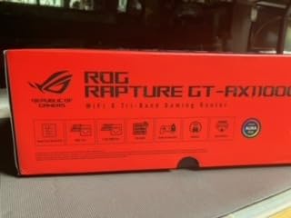 ASUS ROG Rapture GT-AX11000 Pro Tri-Band WiFi 6 Extendable Gaming Router, 10G & 2.5G Ports, ASUS RangeBoost Plus, Triple-level Game Acceleration, Subscription-free Network Security, AiMesh Compatible - Customer Photo 2