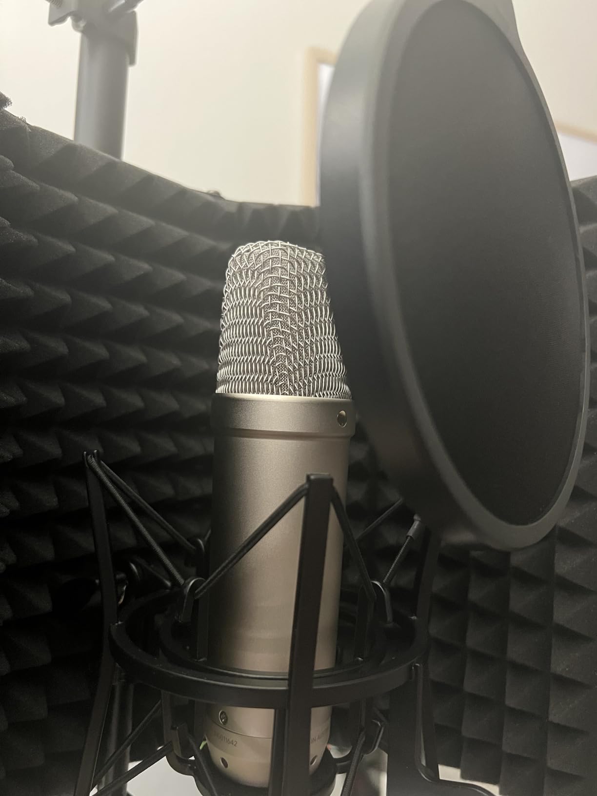 RØDE NT1 5th Generation Large-diaphragm Studio Condenser Microphone with XLR and USB Outputs, Shock Mount and Pop Filter for Music Production, Vocal Recording and Podcasting (Black) - Customer Photo 2