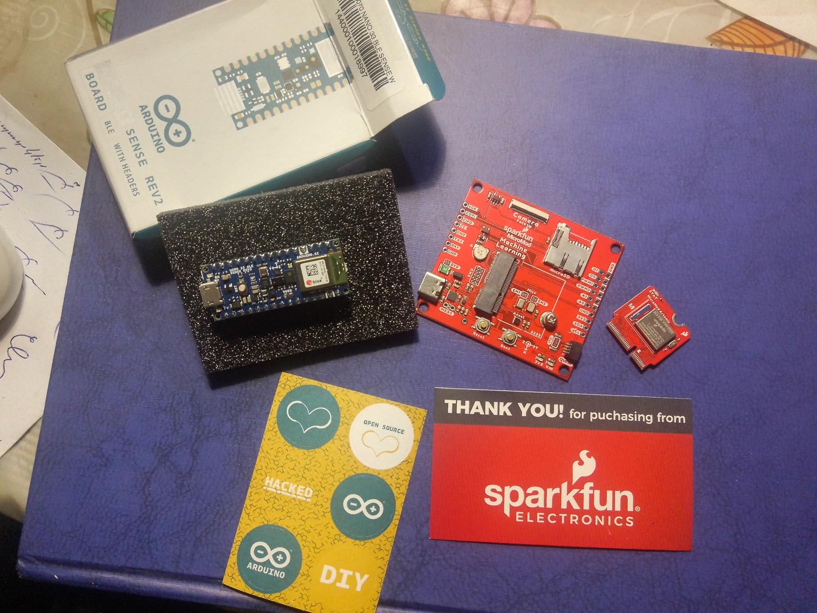Arduino Nano 33 BLE Sense Rev2 with Headers [ABX00070] - AI Microcontroller with Sensors, Bluetooth, for Wearables, Gesture & Voice Recognition - Customer Photo 1