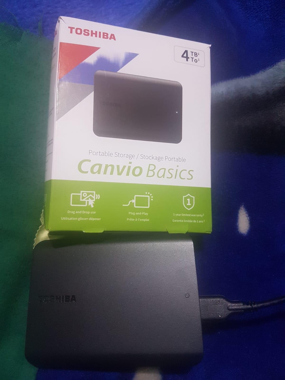 Toshiba Canvio Basics 2TB Portable External Hard Drive USB 3.0, Black - HDTB520XK3AA - Customer Photo 2