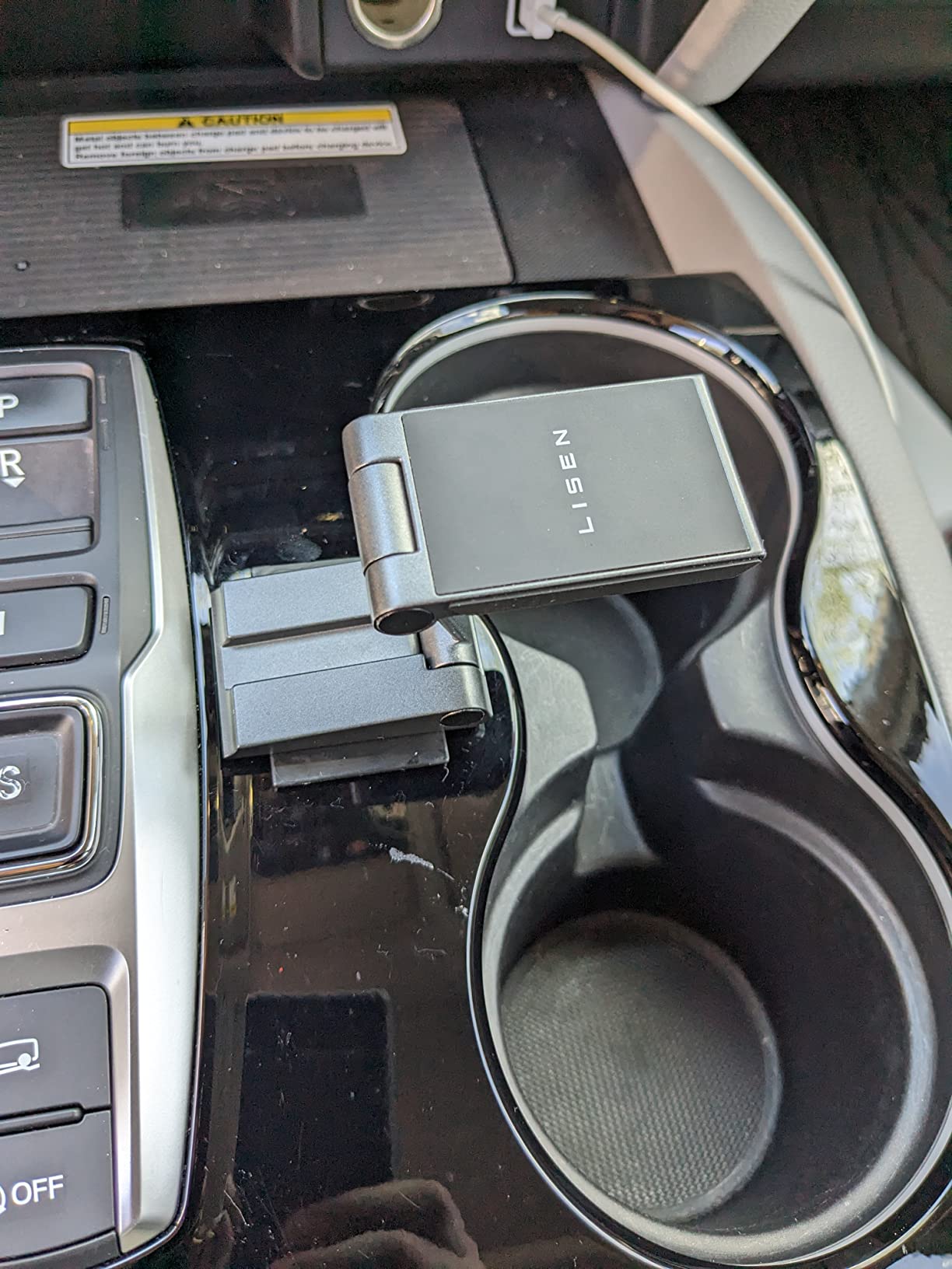 LISEN Magnetic Phone Holder for Car,360° Rotate Alloy Folding Dash Phone Holder,Metal Dashboard Magnetic Phone Mount with 2023 Super Magnet,Super Sticker,Easy Installation,Compatible with All Phones - Customer Photo 2