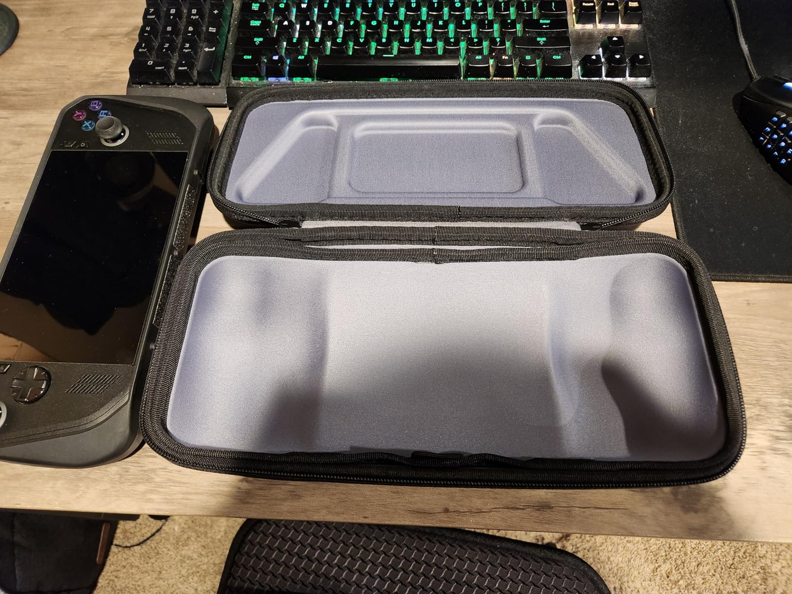 JSAUX Carrying Case Compatible with Steam Deck/ROG Ally, Protective Hard Shell Carry Case Built-in Charger & Docking Station Storage, Portable Travel Bag for Steam Deck OLED/ROG Ally X - Customer Photo 1