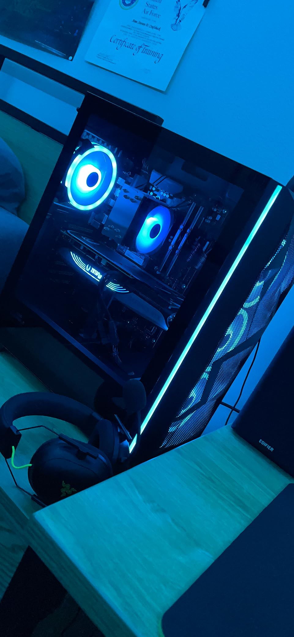 Skytech Gaming PC Desktop – AMD Ryzen 5 5600X 3.7 GHz, NVIDIA RTX 4070 Ti, 1TB NVME SSD, 16GB DDR4 RAM 3200, 750W Gold PSU, 11AC Wi-Fi, Windows 11 Home 64-bit,Black - Customer Photo 1