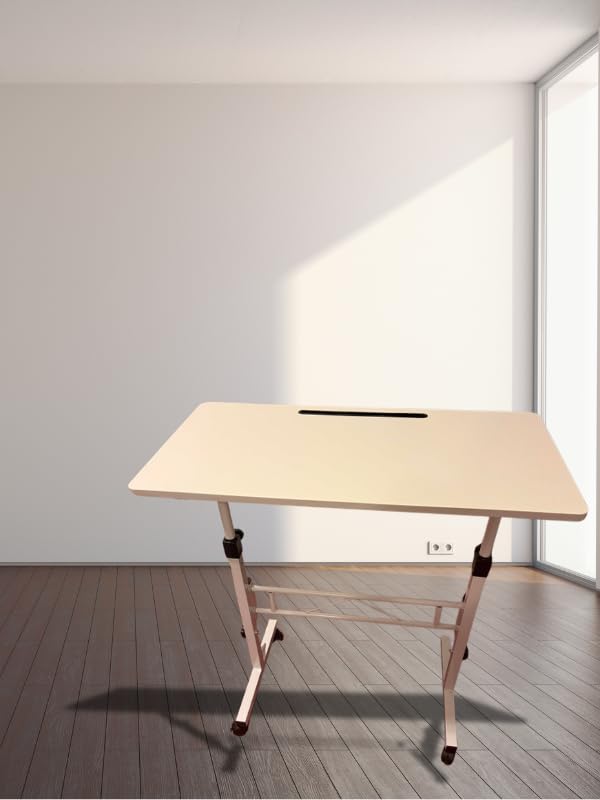 KLSMYHOKI Portable Standing Desk Adjustable Height, Small Computer, Laptop, Mobile Stand Up Rolling Desk with Wheels, Table for Home Office, 16