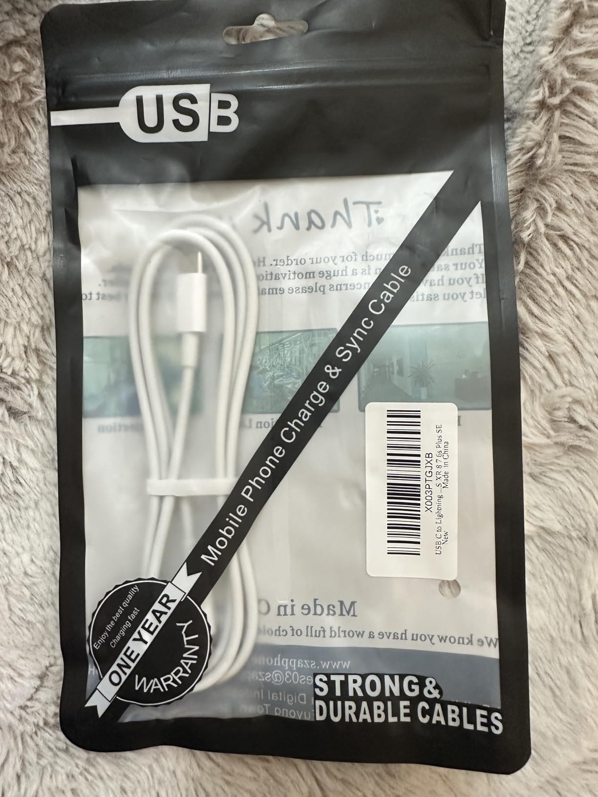 USB C to Lightning Cable 3FT 2Pack [Apple MFi Certified], Power Delivery iPhone Cables Type C iPhone Charger Cord Fast Charging Compatible iPhone 14 13 12 11 Pro Max X XS XR 8 7 6s Plus SE - Customer Photo 2