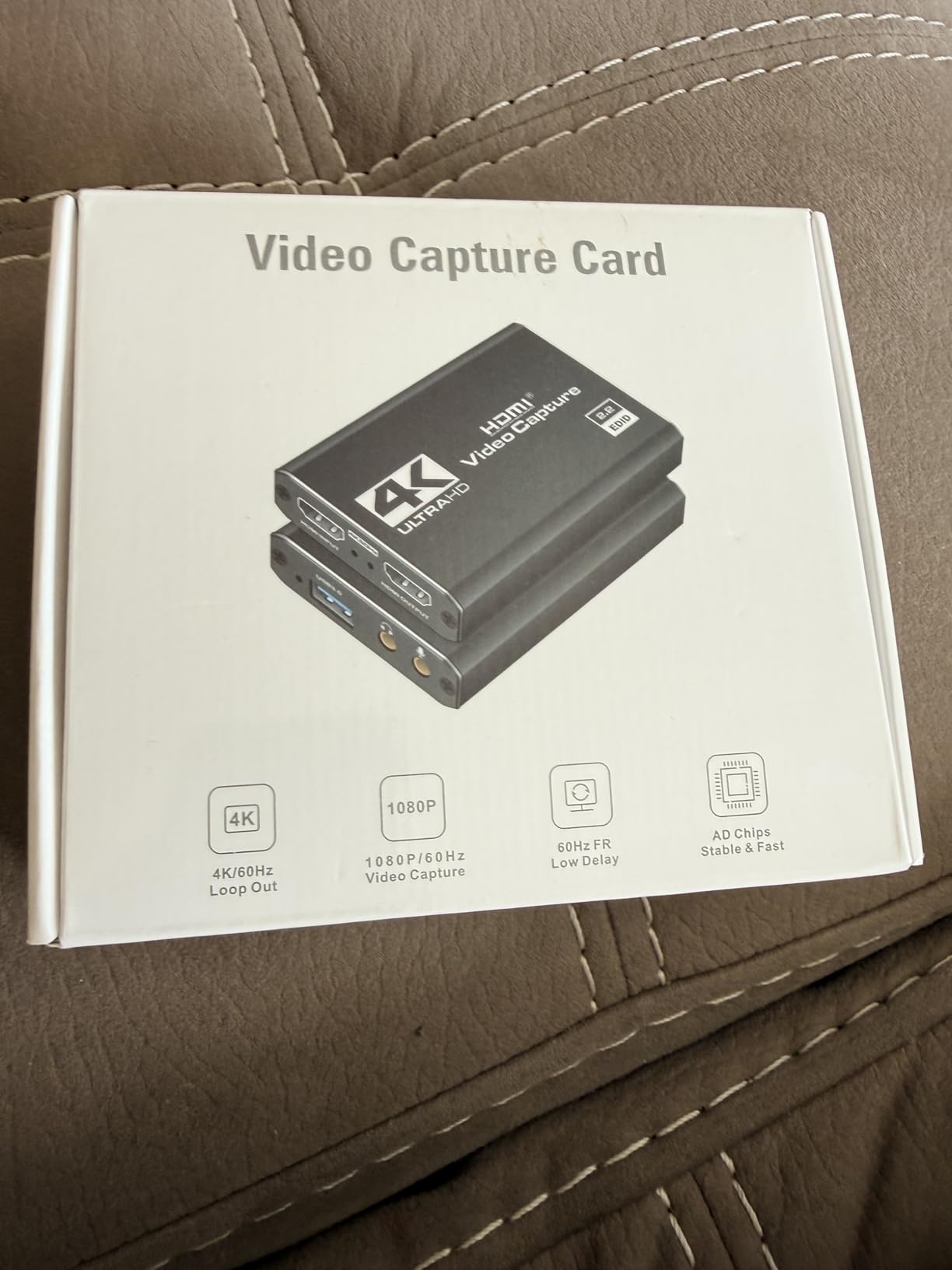 4K HDMI Capture Card for Streaming, Full HD 1080P 60FPS USB Cam Link Game Audio Video Capture Card Nintendo Switch/PS5/3ds/Xbox/PS4 (Black) - Customer Photo 1