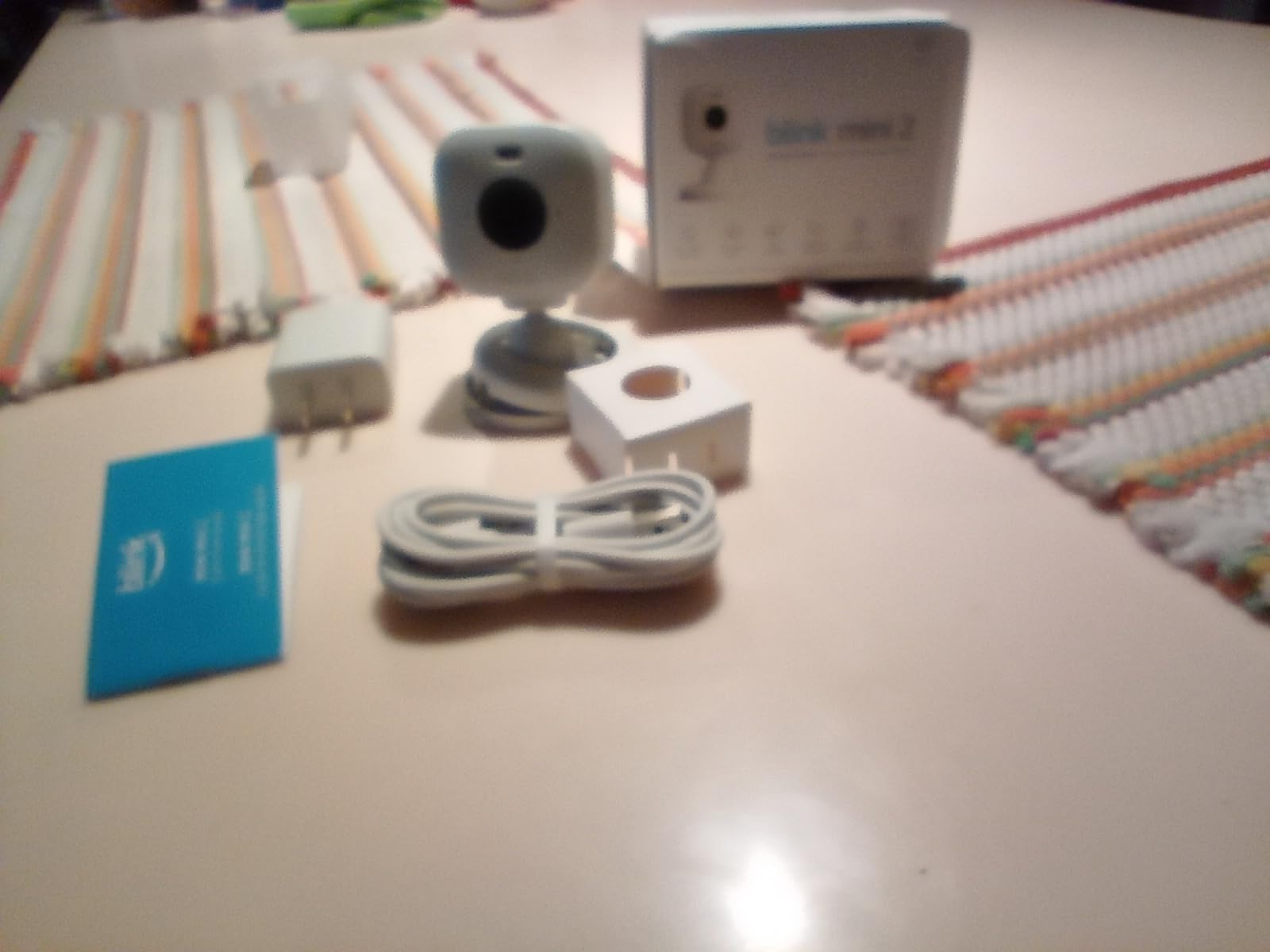 Blink Mini 2 — Home Security & Pet Camera with HD video, color night view, motion detection, two-way audio, and built-in spotlight — 1 camera (White) - Customer Photo 1