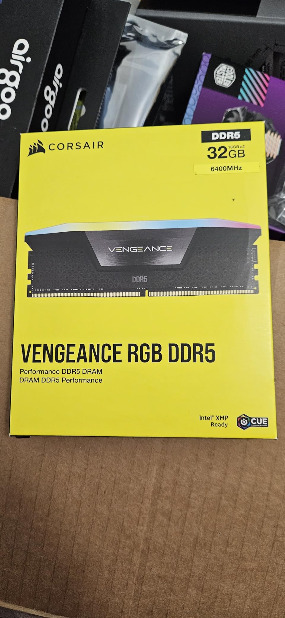 CORSAIR VENGEANCE RGB DDR5 RAM 32GB (2x16GB) 6400MHz CL36-48-48-104 1.35V Intel XMP 3.0 Desktop Computer Memory - Black (CMH32GX5M2B6400C36) - Customer Photo 2