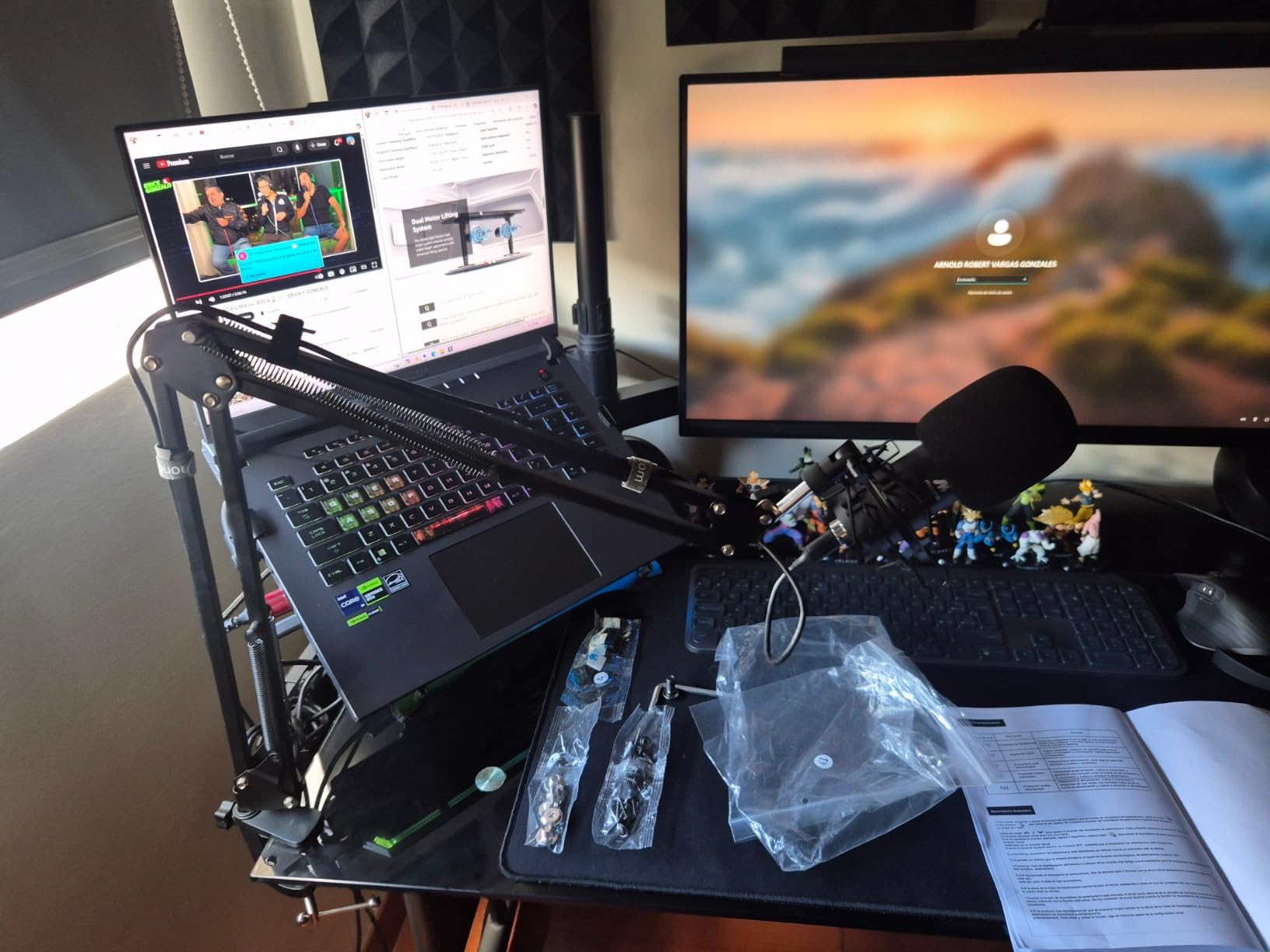 MAONO Podcast Microphone, USB Computer Mic for PC with Software, Boom Arm and Shock Mount for Singing, Recording, Streaming, Gaming, YouTube (AU-A04E) Black - Customer Photo 1