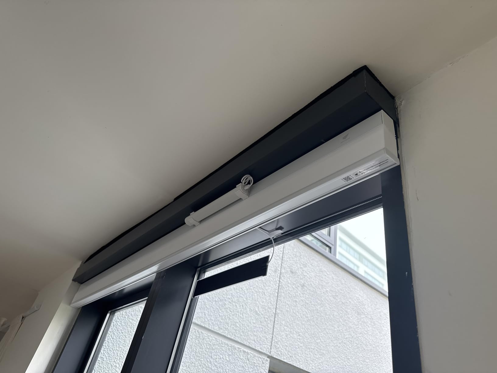 SmartWings Motorized Cellular Shades,100% Blackout Honeycomb Blinds Compatible with Zigbee/Alexa/Z-Wave/Homekit, Wireless Remote Control for Smart Home and Office in Customized Size,Grey - Customer Photo 1
