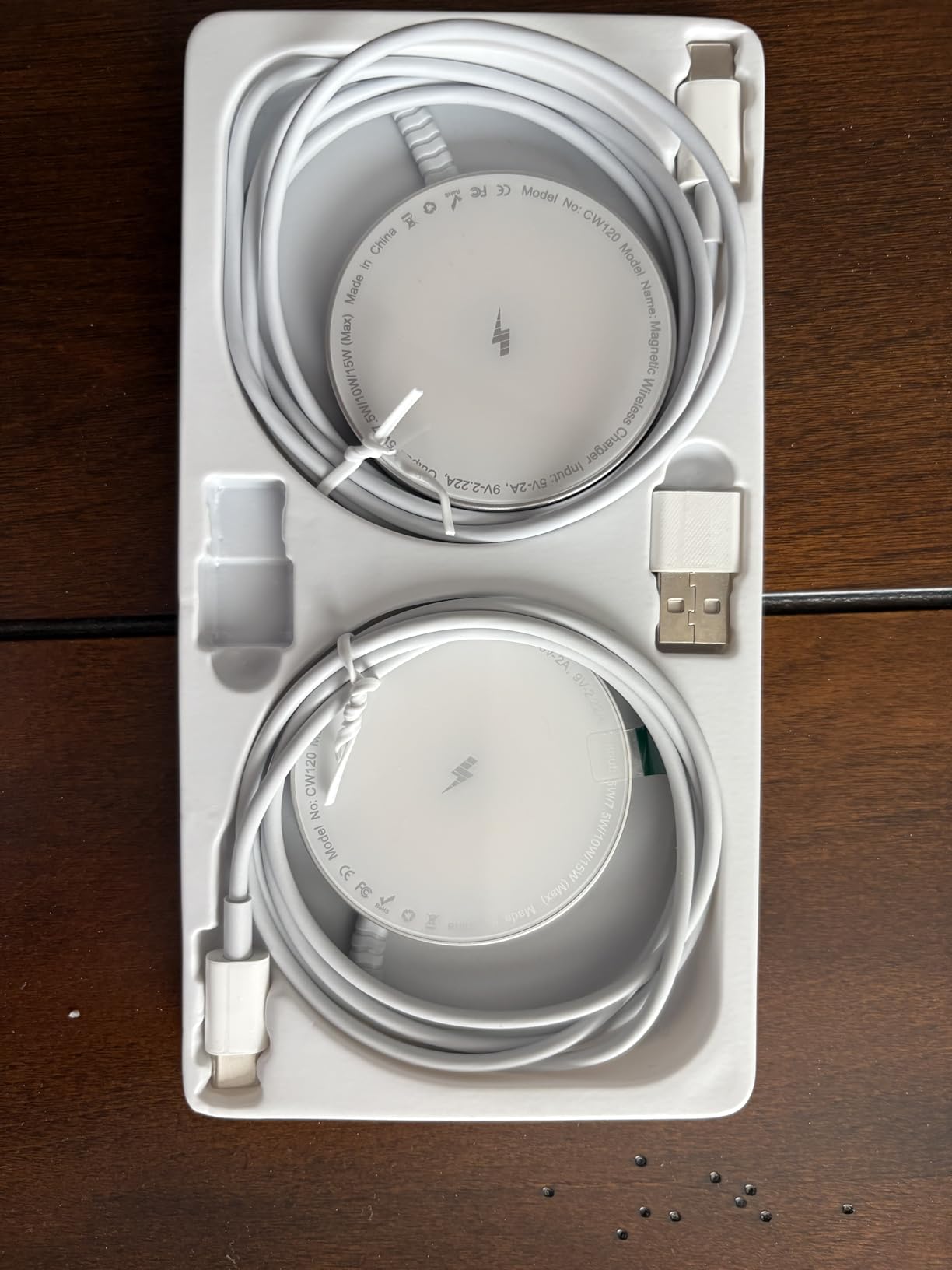 for MagSafe Charger: Magnetic Wireless Charging Pad for iPhone 17 16 15 14 13 12 Series & AirPods 4-2 Pro, Strong Magnet, Aluminum Alloy, USB-C/A Ports, Ultra-Thin & Portable, Ideal for Desk & Bedside - Customer Photo 4