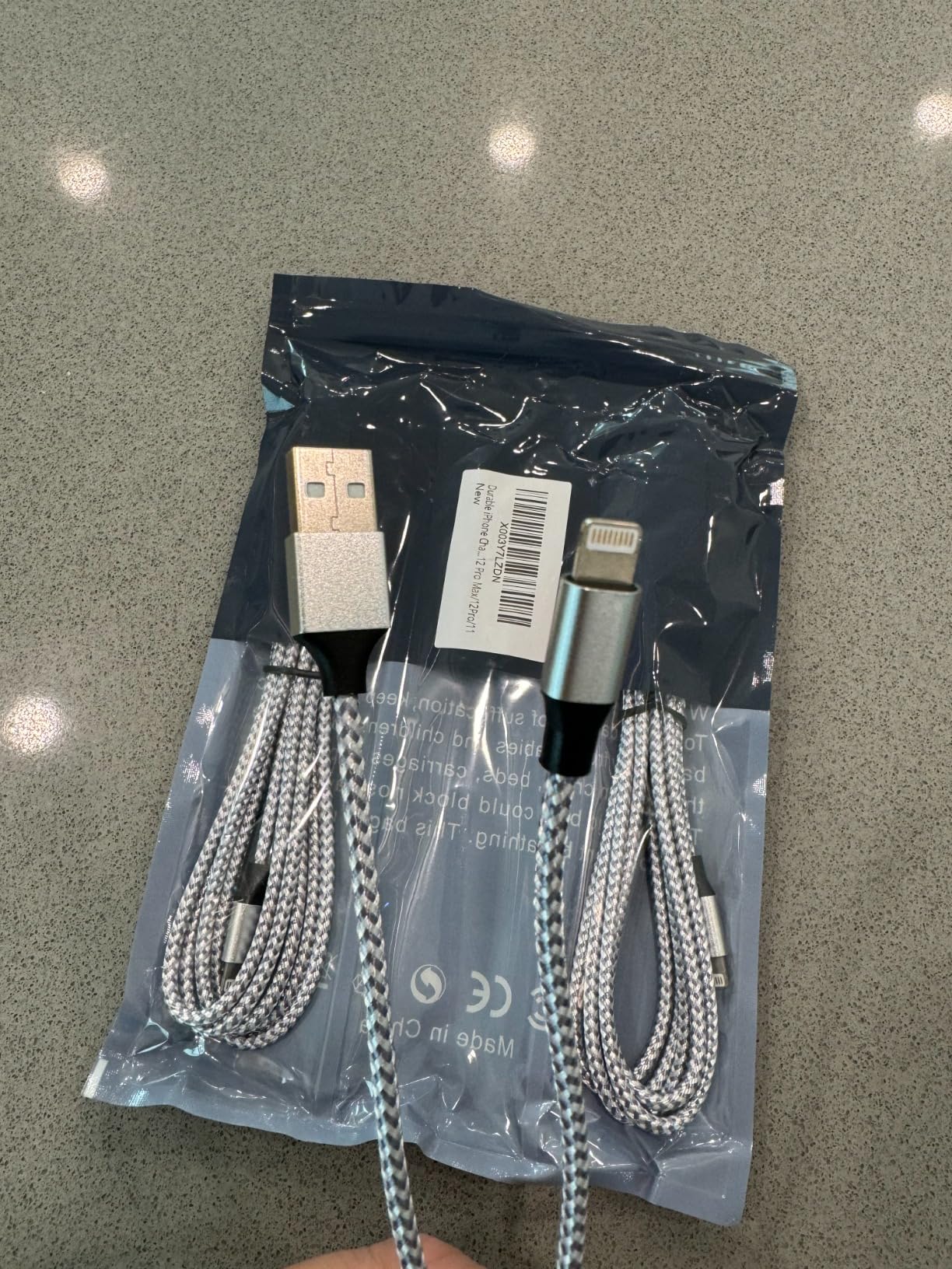 Durable iPhone Charger Cord 6FT 3Pack [Apple MFi Certified] Lightning Cable Nylon Braided iPhone Cord Fast Charging Cable Compatible with iPhone 14/13/12 Pro Max/12Pro/11 - Customer Photo 2