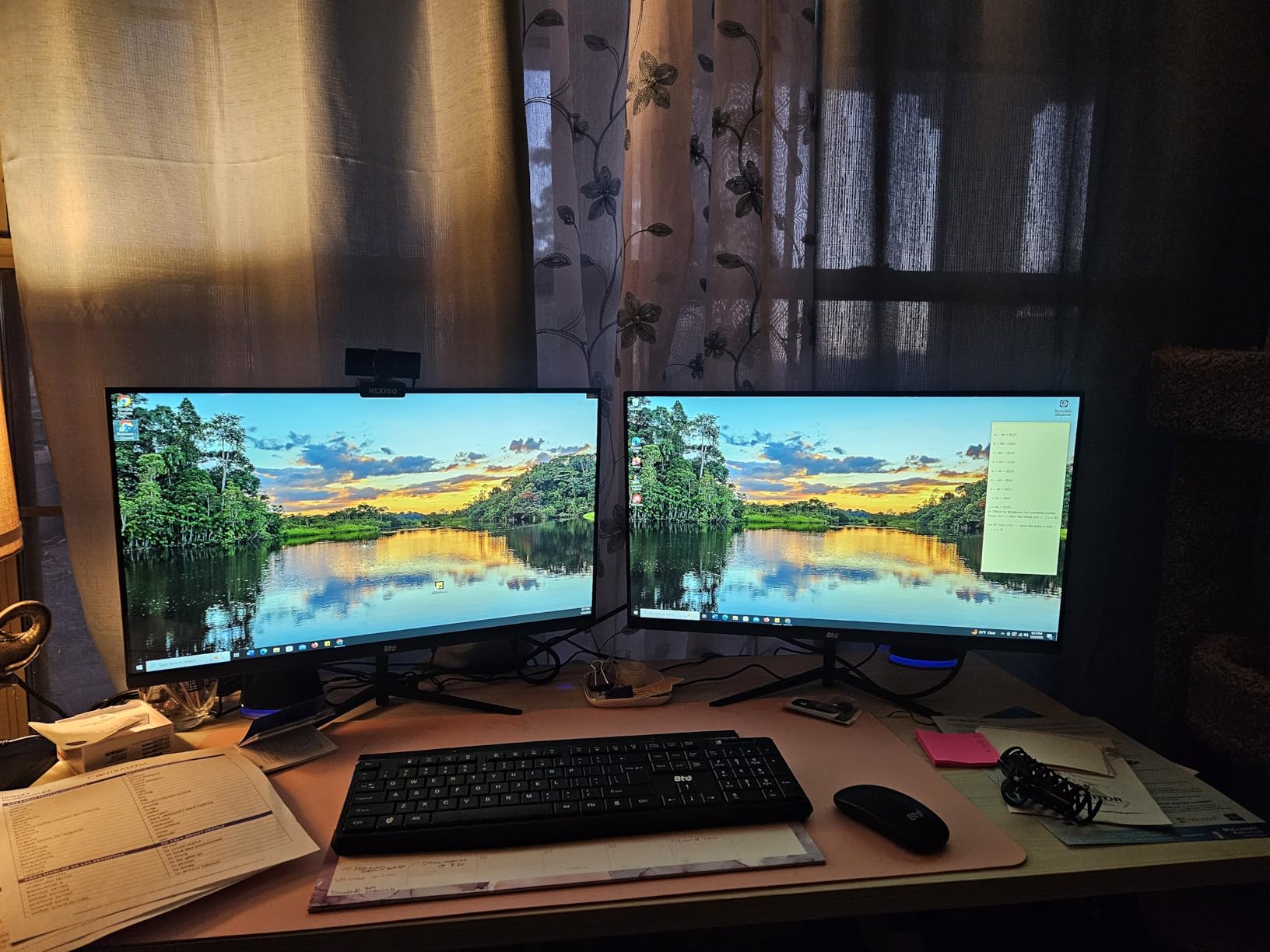 HP Elitedesk 800 G3 SFF Desktop PC - Intel i7-6700,32GB DDR4,1TB NVMe SSD + 2TB HDD, AX200 Wi-Fi 6,Dual 24-Inch Monitors, Wireless Keyboard and Mouse,Windows 11 (Renewed) - Customer Photo 1