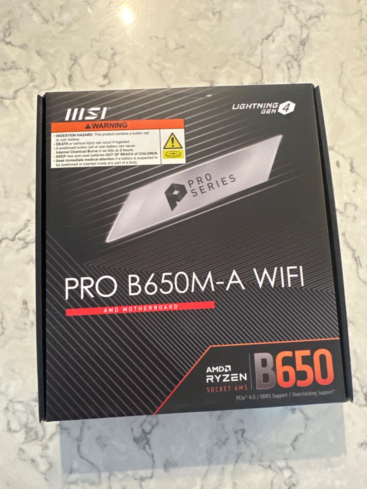MSI B650 Gaming Plus WiFi Motherboard AMD B650 Socket AM5 ATX, DDR5, PCIe 4.0, M.2, SATA 6Gb/s, USB 3.2 Gen 2, HDMI/DP, Wi-Fi 6E, Bluetooth 5.3, 2.5Gbps LAN customer photo 1