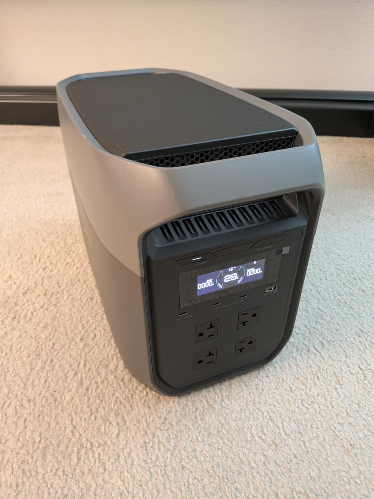 EF ECOFLOW Portable Power Station DELTA 2 Max, 2400W LFP Solar Generator, Full Charge in 1 Hr, 2048Wh Solar Powered Generator for Home Backup(Solar Panel Optional) - Customer Photo 1