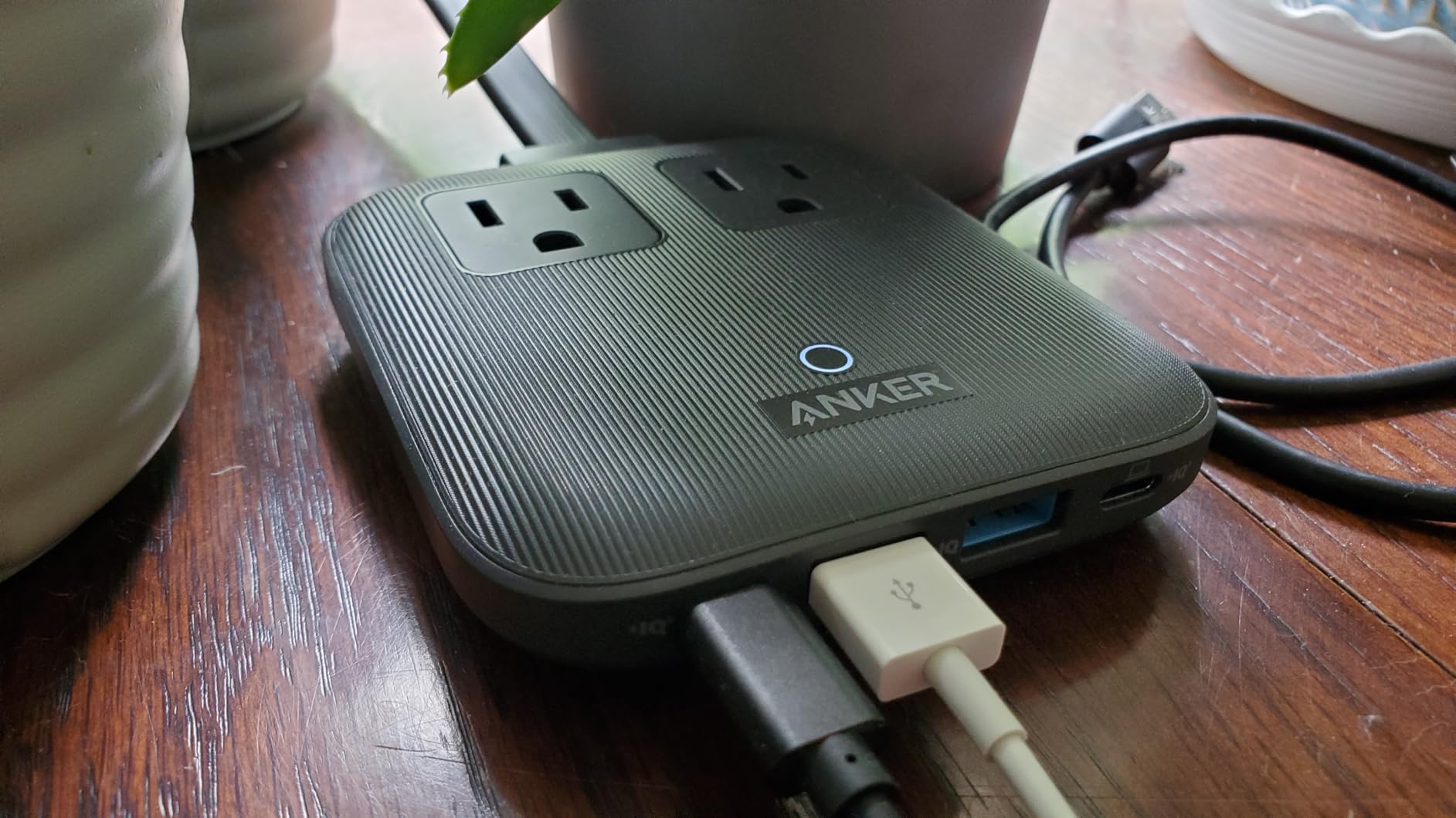 Anker Travel Power Strip, Anker Nano 67W Max 6-in-1 USB C Charger, 2 AC, 2 USB A and 2 USB C, 5ft Thin Undetachable Flat Plug Extension Cord with Multiple Outlets, Travel Essentials, Cruise Essentials customer photo 1