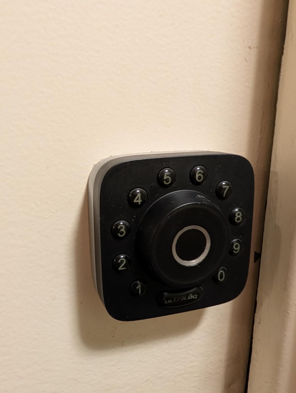 ULTRALOQ U-Bolt Pro WiFi Smart Lock with Door Sensor, 8-in-1 Keyless Entry Door Lock with Fingerprint ID, App Remote Control, Built-in WiFi Keypad Deadbolt, Auto Unlock, IP65 Waterproof, Easy Install - Customer Photo 1
