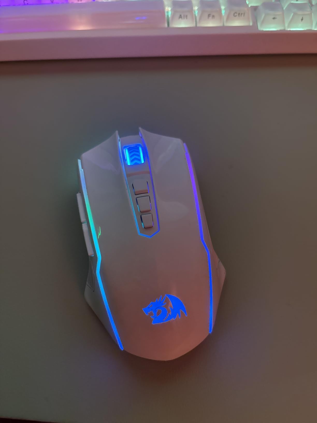 Redragon Wireless Gaming Mouse, Tri-Mode 2.4G/USB-C/Bluetooth Mouse Gaming, 12000 DPI, RGB Backlit, Fully Programmable, Rechargeable Wireless Computer Mouse for Laptop PC Mac, Black - Customer Photo 1