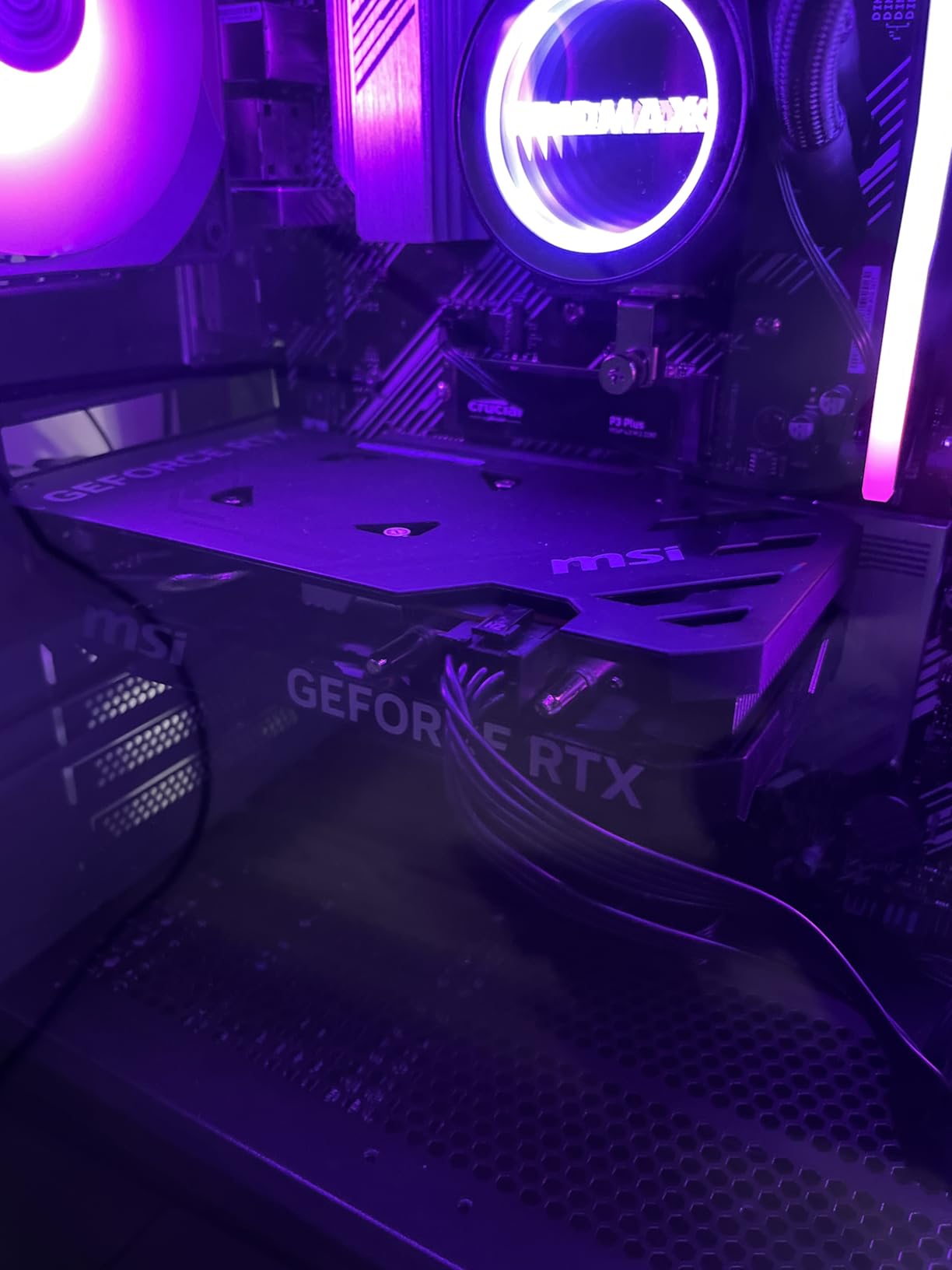 MSI GeForce RTX 4060 Ventus 2X Black 8G OC Gaming Graphics Card - 8GB GDDR6X, PCI Express Gen 4, 128-bit, 3X DP v 1.4a, HDMI 2.1a (Supports 4K & 8K HDR) - Customer Photo 2