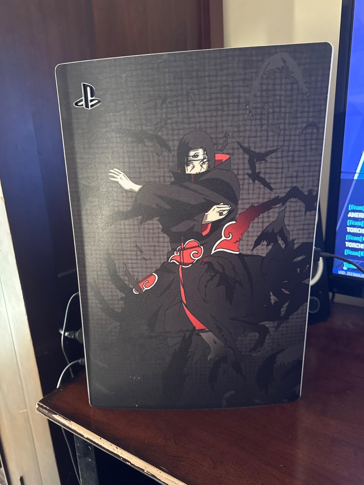 Anime PS5 Skins for Console Disc Version – Sturdy Vinyl Wrap Compatible with PS5 Disc Version | Durable, Fade-Resistant, Scratch-Resistant, Easy Installation, No-Residue Removal, Upgrade Your Console - Customer Photo 2