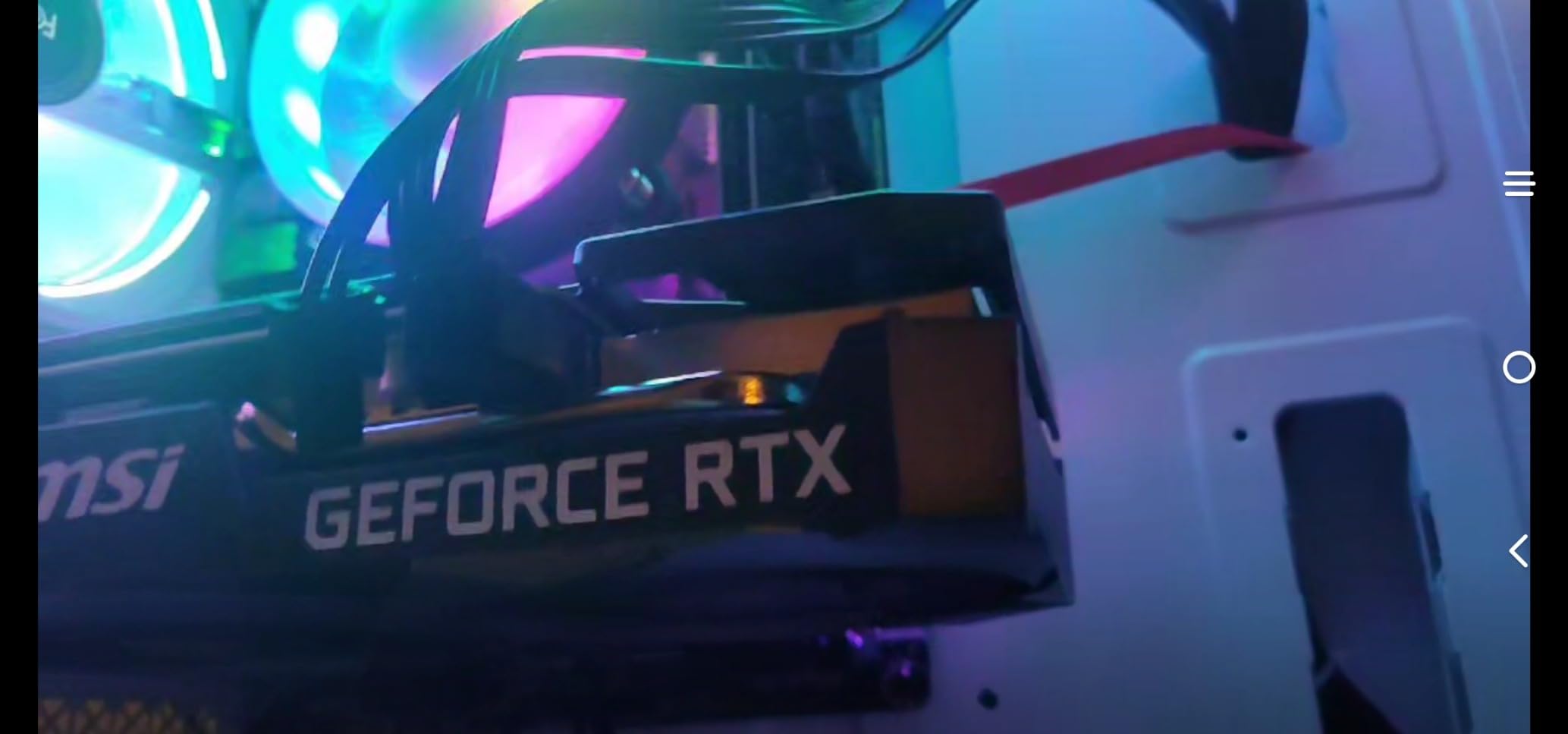 MSI Gaming GeForce RTX 3050 8GB GDRR6 Boost Clock: 1807 MHz 128-Bit HDMI/DP PCIe 4 Torx Twin Fans Ampere OC Graphics Card (RTX 3050 Ventus 2X XS 8G OC) - Customer Photo 4
