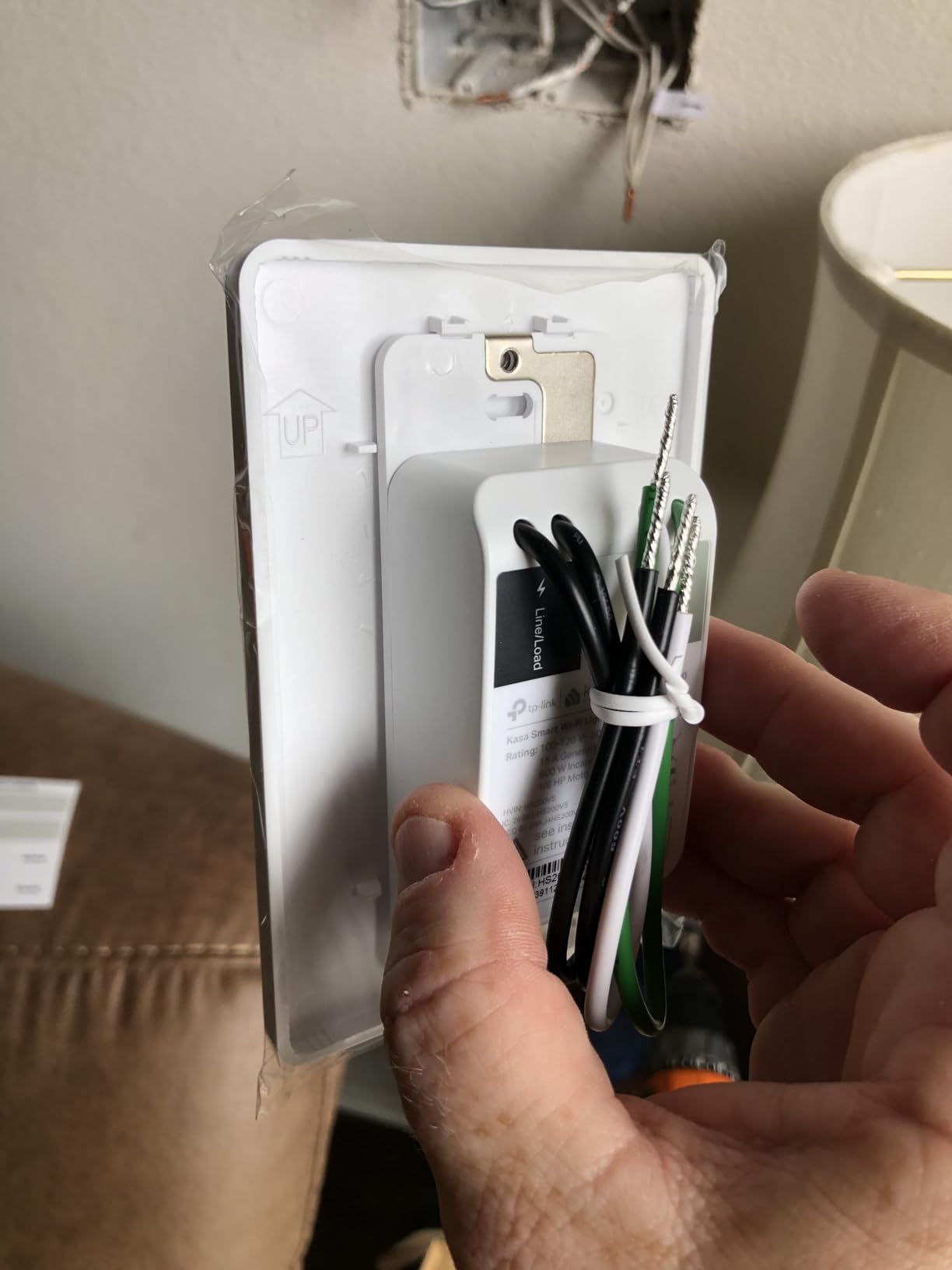 Kasa Matter Smart Light Switch: Voice Control w/Siri, Alexa & Google Assistant | UL Certified | Timer & Schedule | Easy Guided Install | Neutral Wire Required | Single Pole | 2.4GHz Wi-Fi | KS205 - Customer Photo 3