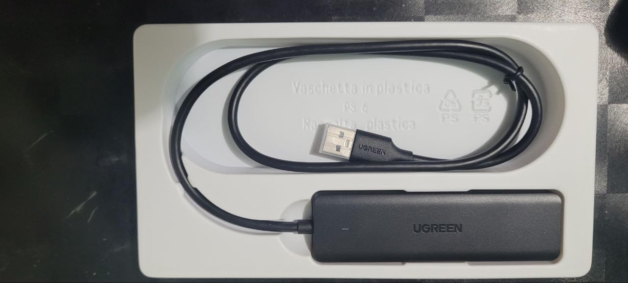 UGREEN USB 3.0 Hub, 4 Ports USB A Splitter Ultra-Slim USB Expander for Mouse, Keyboard, Flash Drive, U Disk, Printer Compatible with Laptop, Desktop PC, Xbox, PS5, and More - Customer Photo 4
