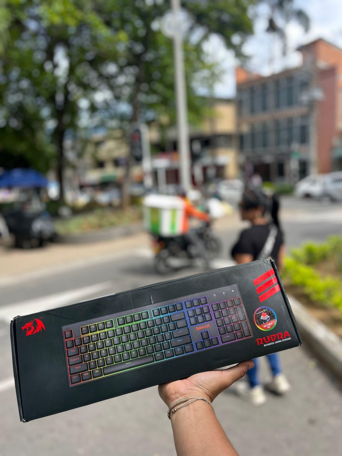 Redragon Mechanical Gaming Keyboard Wired, 11 Programmable Backlit Modes, Hot-Swappable Red Switch, Anti-Ghosting, Double-Shot PBT Keycaps, Light Up Keyboard for PC Mac - Customer Photo 5