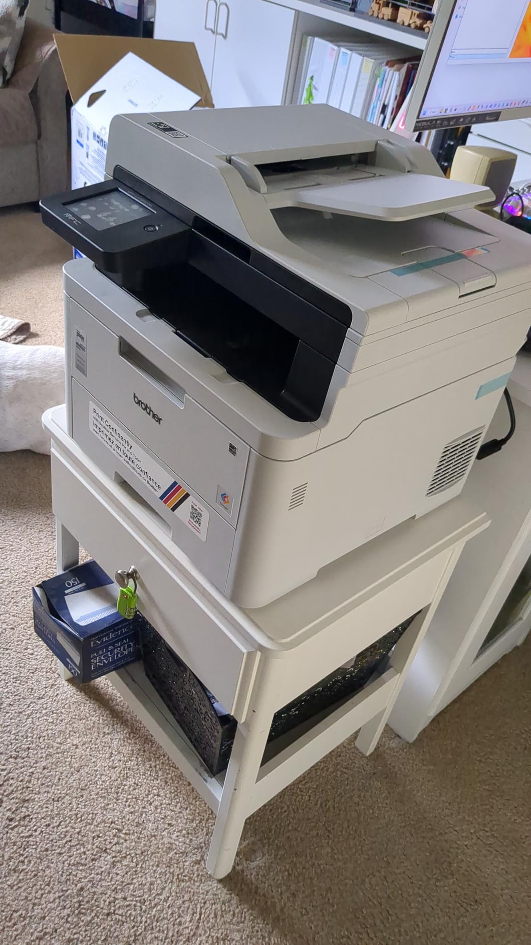 Brother MFC-L3720CDW Wireless Color Laser Printer with Scanner, Copier and Fax | Auto Duplex and 250-Sheet Capacity | Includes Refresh Subscription Trial(1). Amazon Dash Replenishment Ready - Customer Photo 1