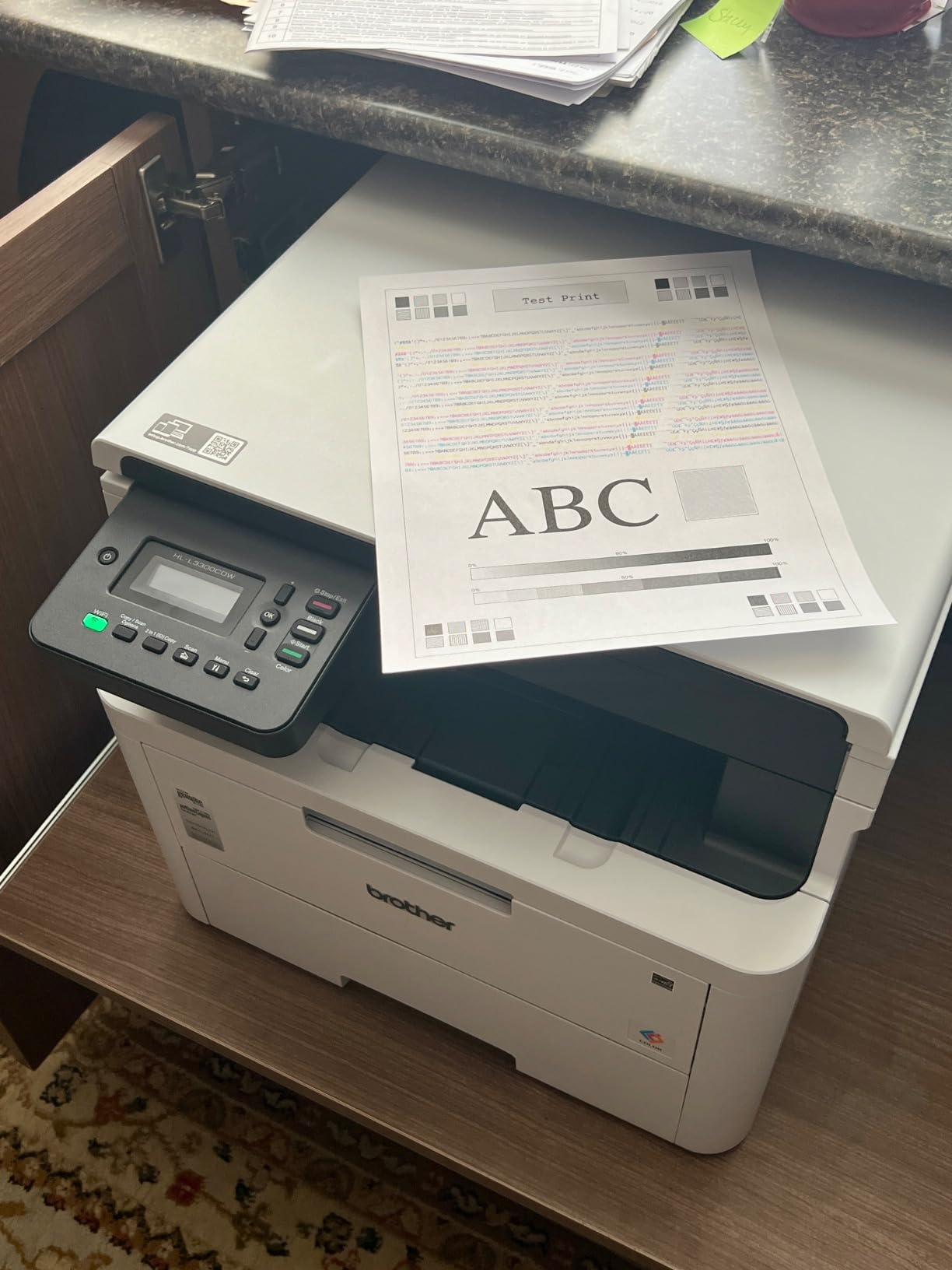 Brother HL-L3300CDW Wireless Digital Color Multi-Function Printer with Laser Quality Output, Copy & Scan, Duplex, Mobile | Includes 2 Month Refresh Subscription Trial ¹, Works with Alexa - Customer Photo 1