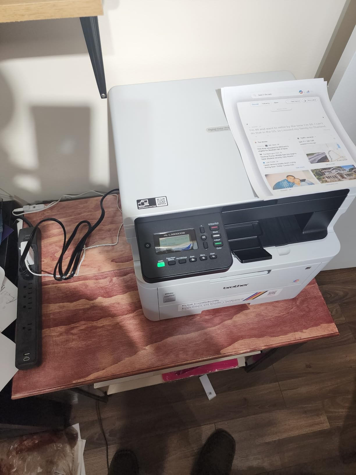 Brother HL-L3300CDW Wireless Digital Color Multi-Function Printer with Laser Quality Output, Copy & Scan, Duplex, Mobile | Includes 2 Month Refresh Subscription Trial ¹, Works with Alexa - Customer Photo 2