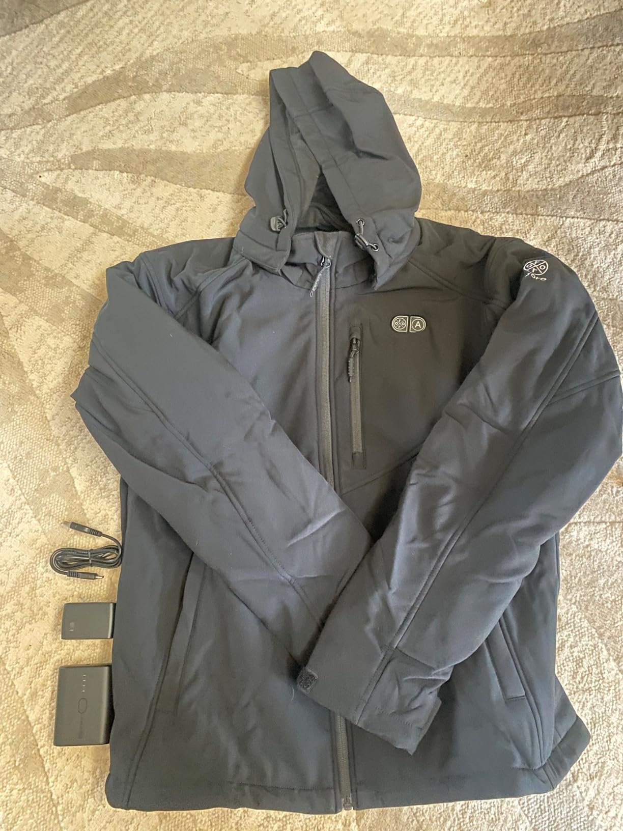 ORORO Men's 5 Heat Zones Dual Control Heated Jacket, Heated Coat with USB-C Rechargeable Battery - Customer Photo 1