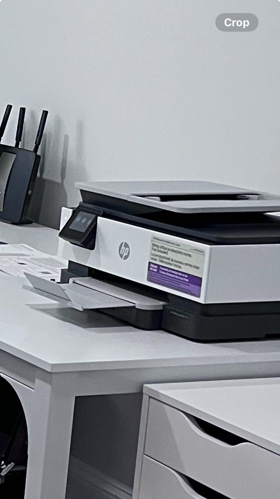 HP OfficeJet Pro 8135e Wireless All-in-One Color Inkjet Printer, Print, scan, copy, fax, ADF, Duplex printing Best-for-home office, 3 month Instant Ink trial included, AI-enabled - Customer Photo 4
